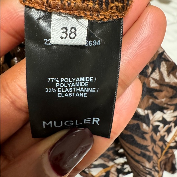 Mugler flocked star illusion turtleneck - Picture 7 of 7